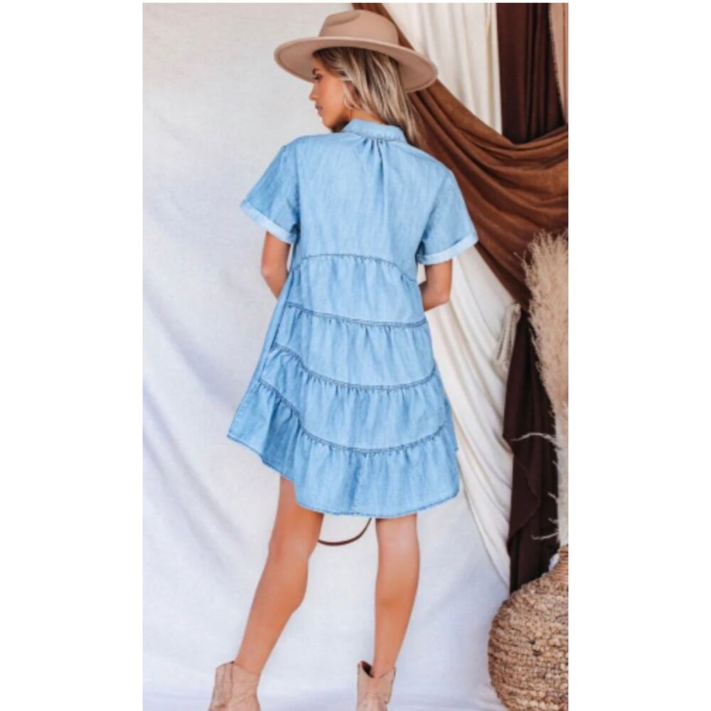 Miou muse denim dress - S - Picture 5 of 5